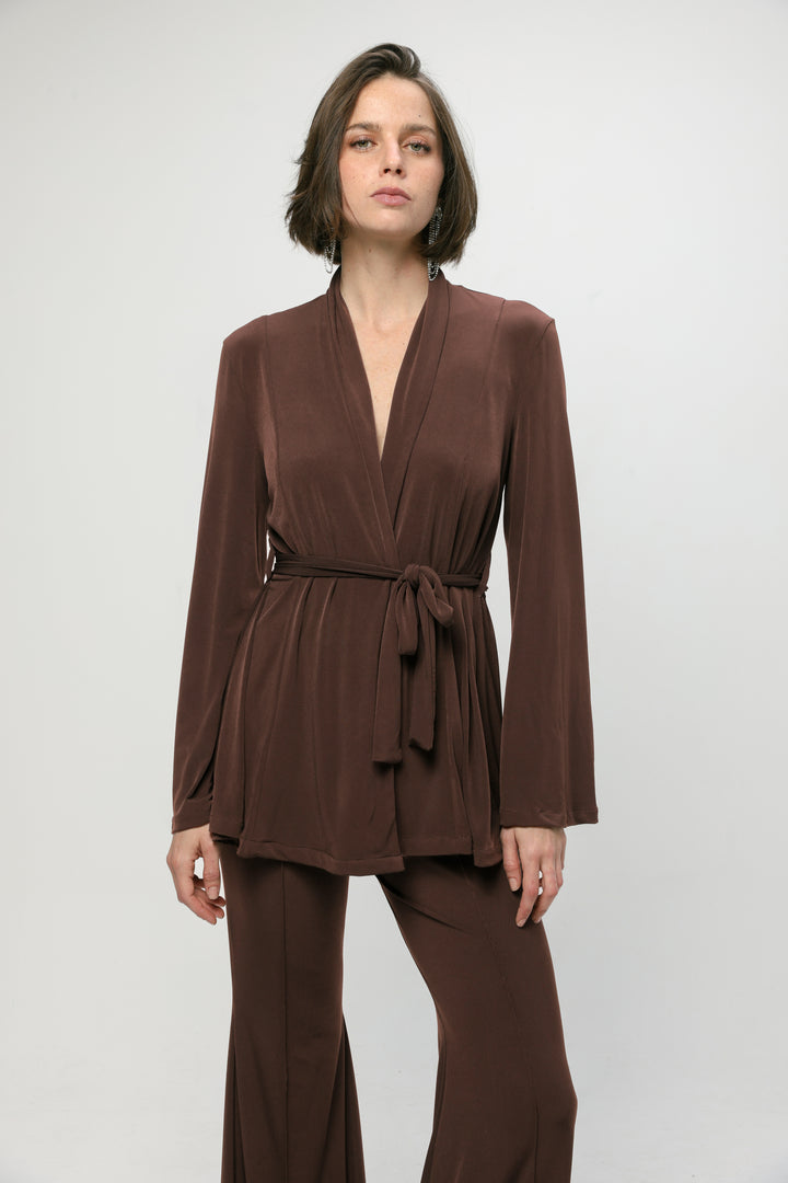 Fireworks Light Brown Wrap Shirt