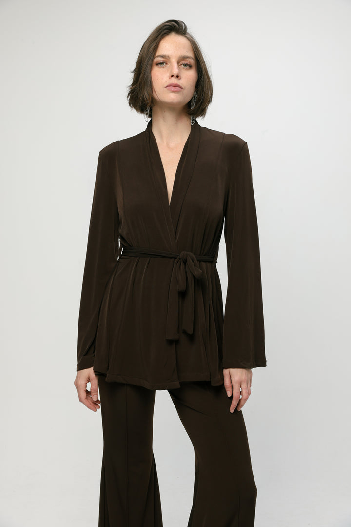 Fireworks Dark Brown Wrap Shirt