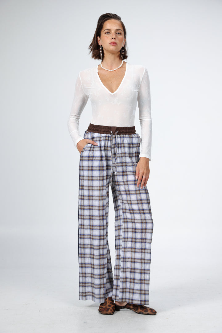 Boxer Brown Plaid Bottoms