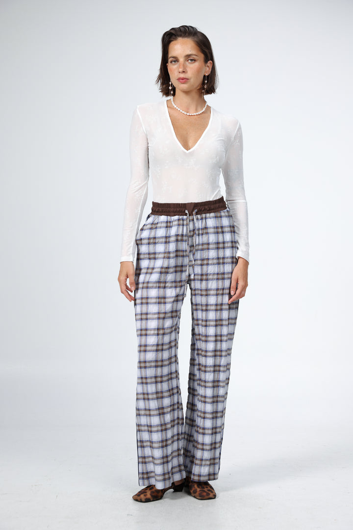 Boxer Brown Plaid Bottoms
