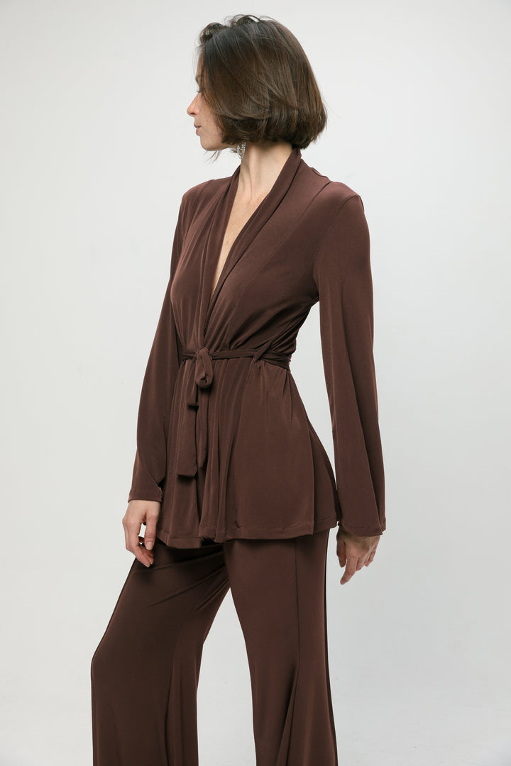 Fireworks Light Brown Wrap Shirt