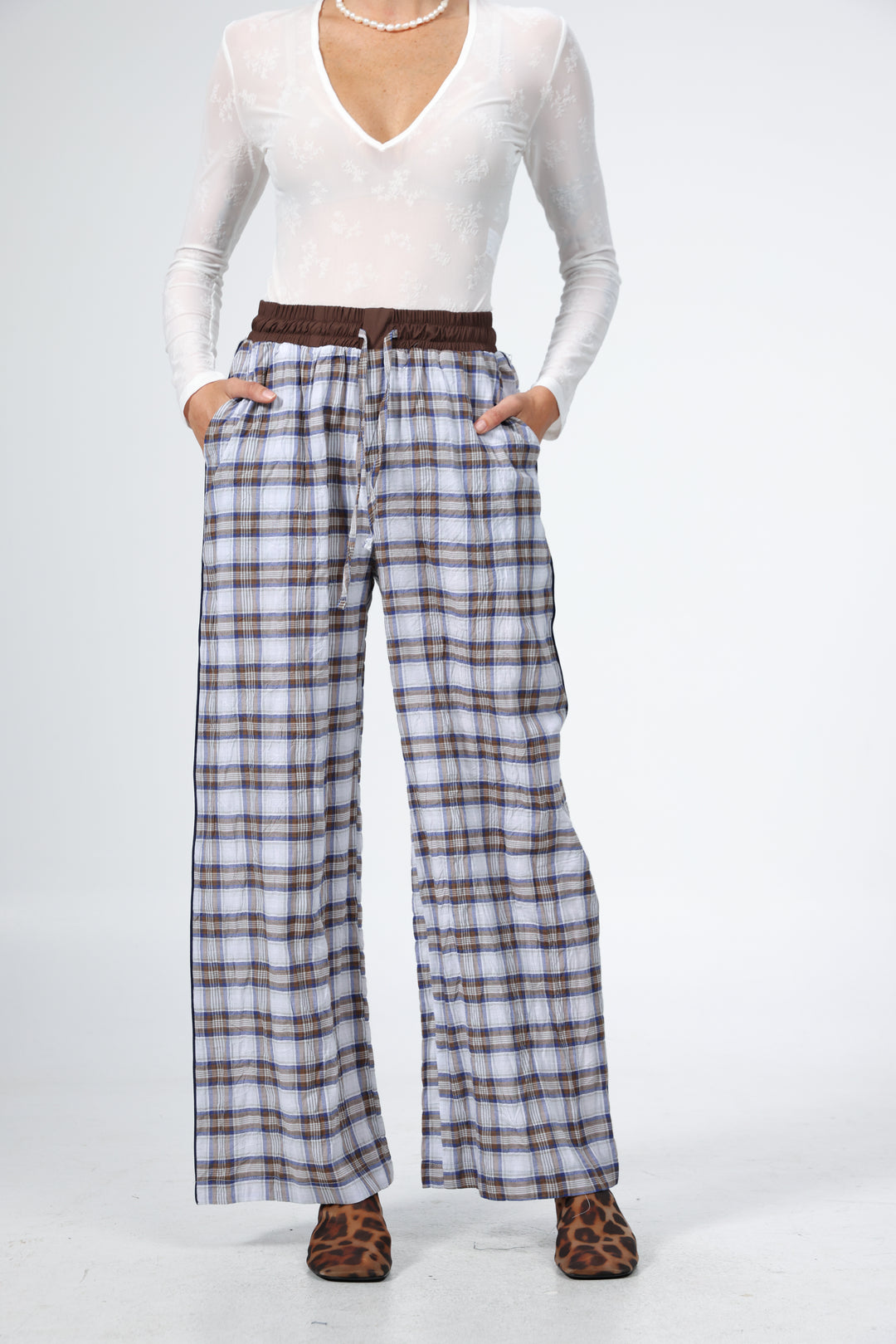 Boxer Brown Plaid Bottoms