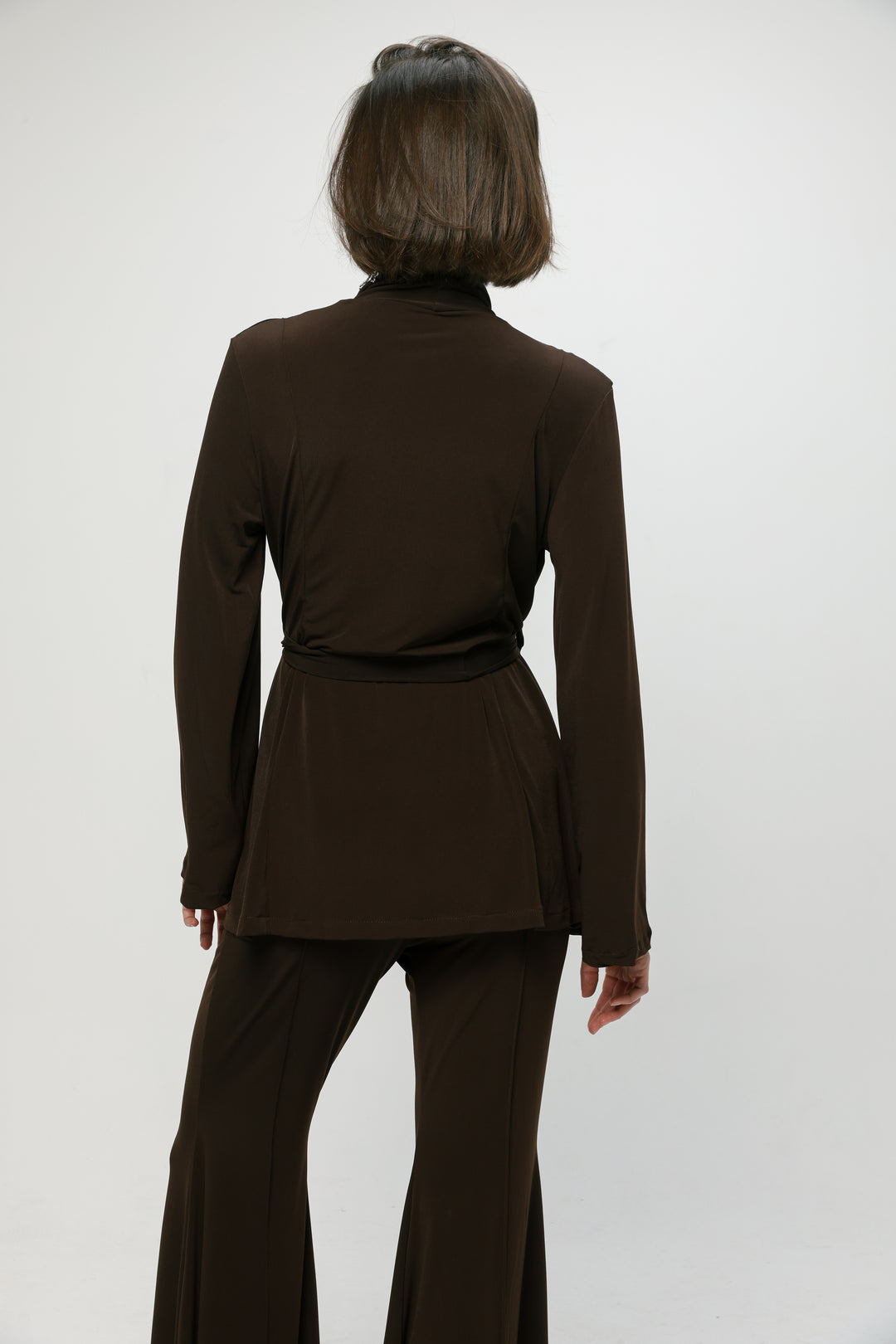 Fireworks Dark Brown Wrap Shirt