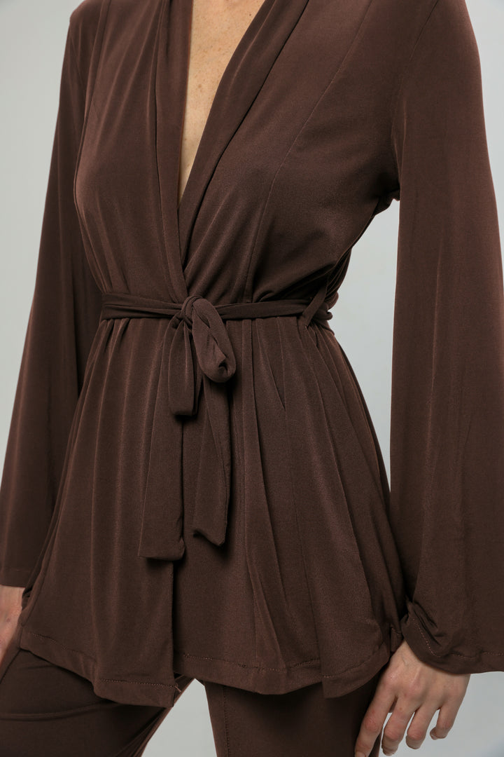 Fireworks Light Brown Wrap Shirt