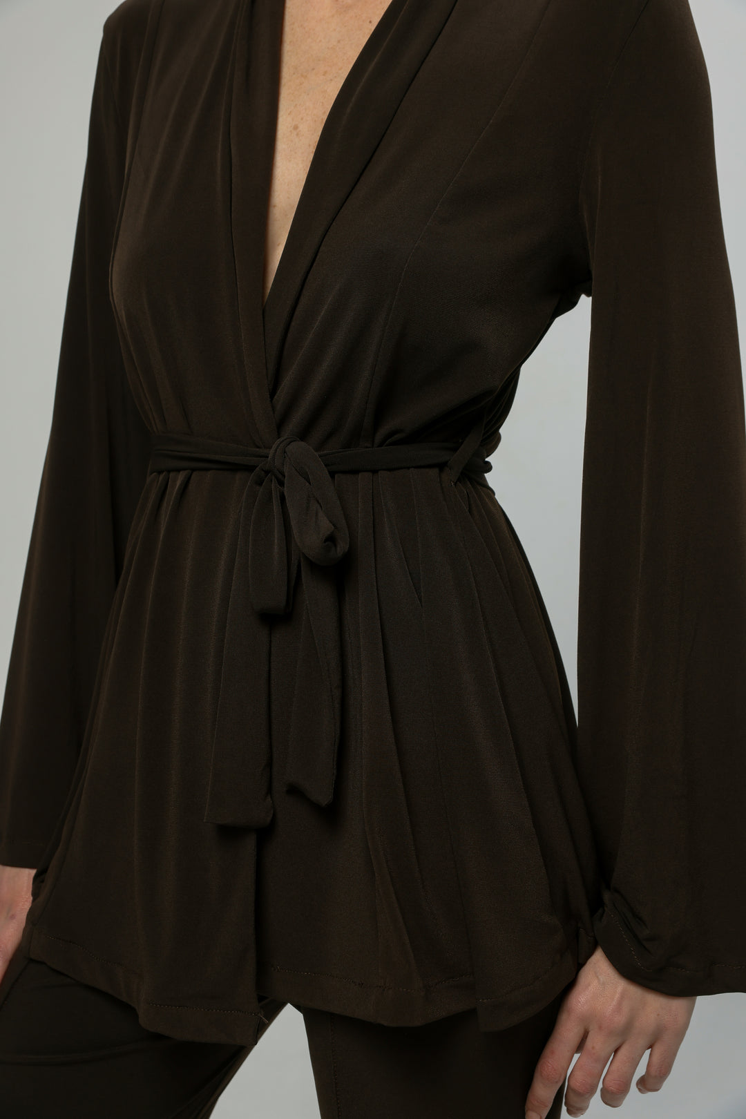 Fireworks Dark Brown Wrap Shirt