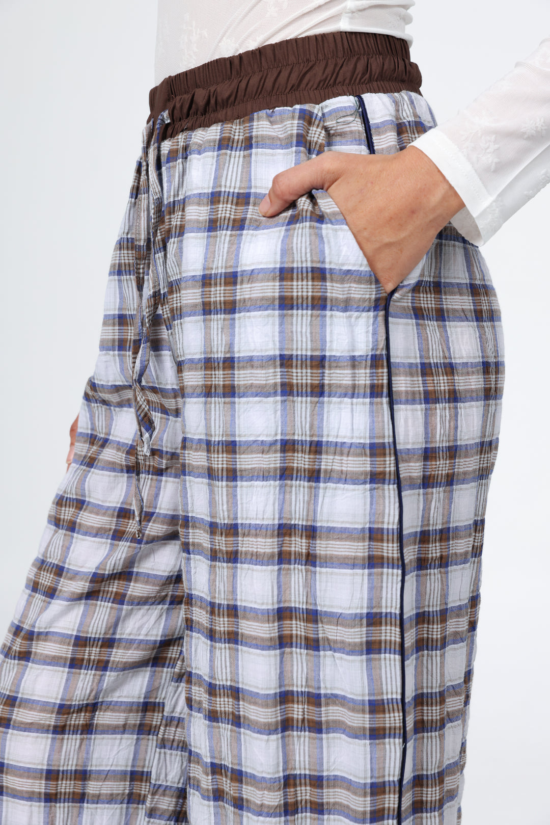 Boxer Brown Plaid Bottoms