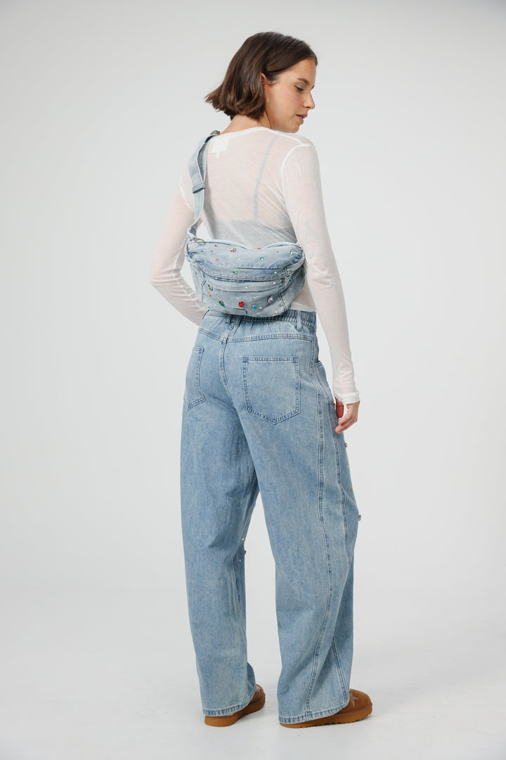 Ruby Denim Belt Bag