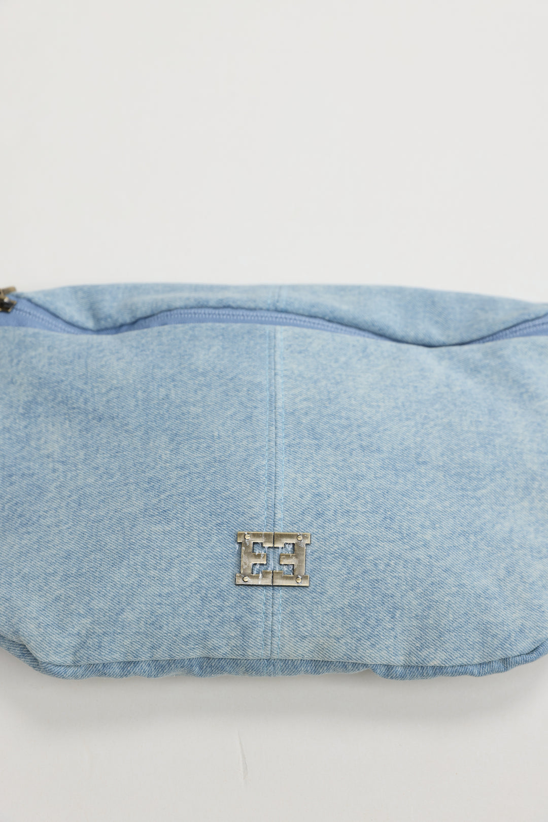 Heart Buckle Denim Belt Bag