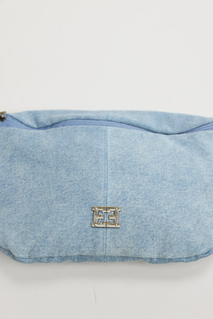 Heart Buckle Denim Belt Bag