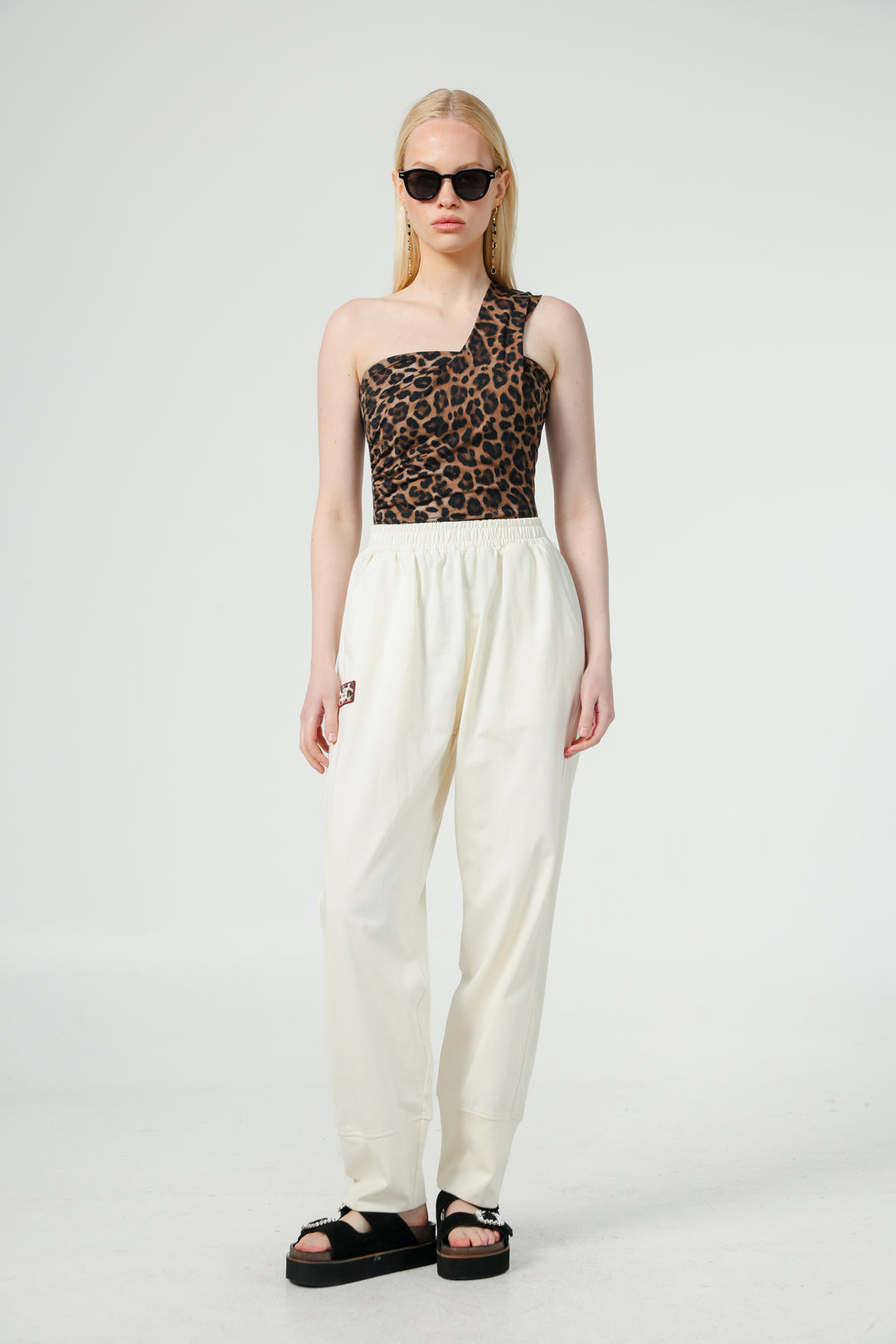 Catalog Leopard One Shoulder Top