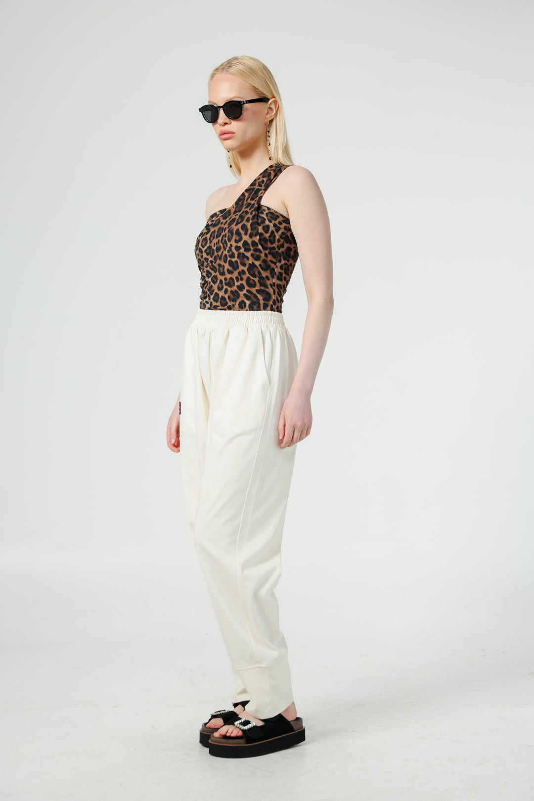 Catalog Leopard One Shoulder Top
