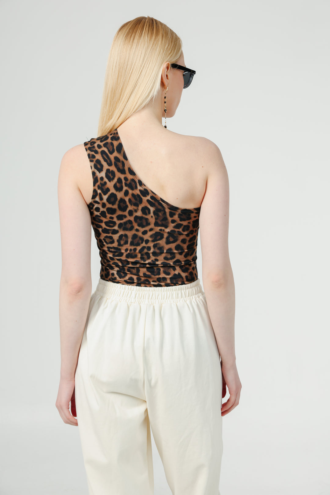 Catalog Leopard One Shoulder Top