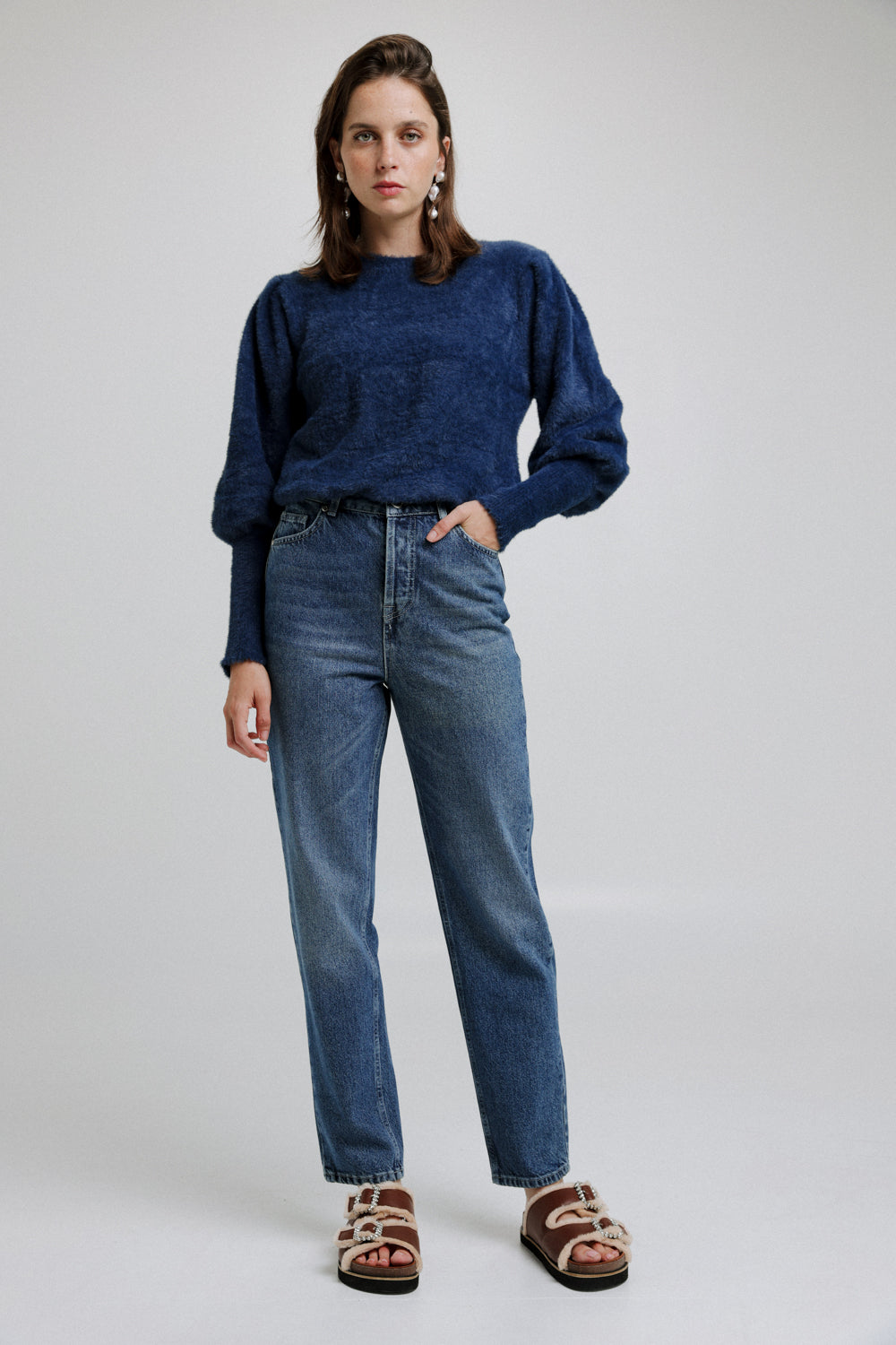 F Star Oversized Blue Denim