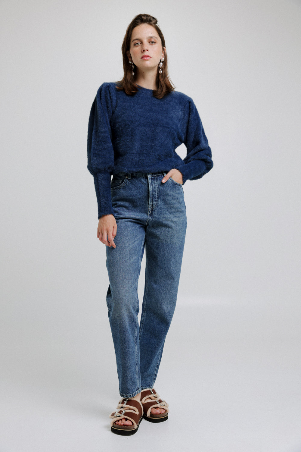 F Star Oversized Blue Denim