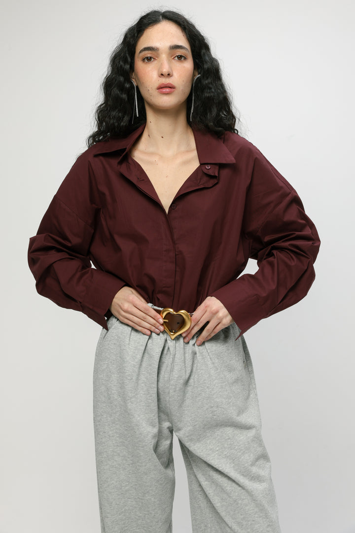Classic Wine Buttoned Shirt
