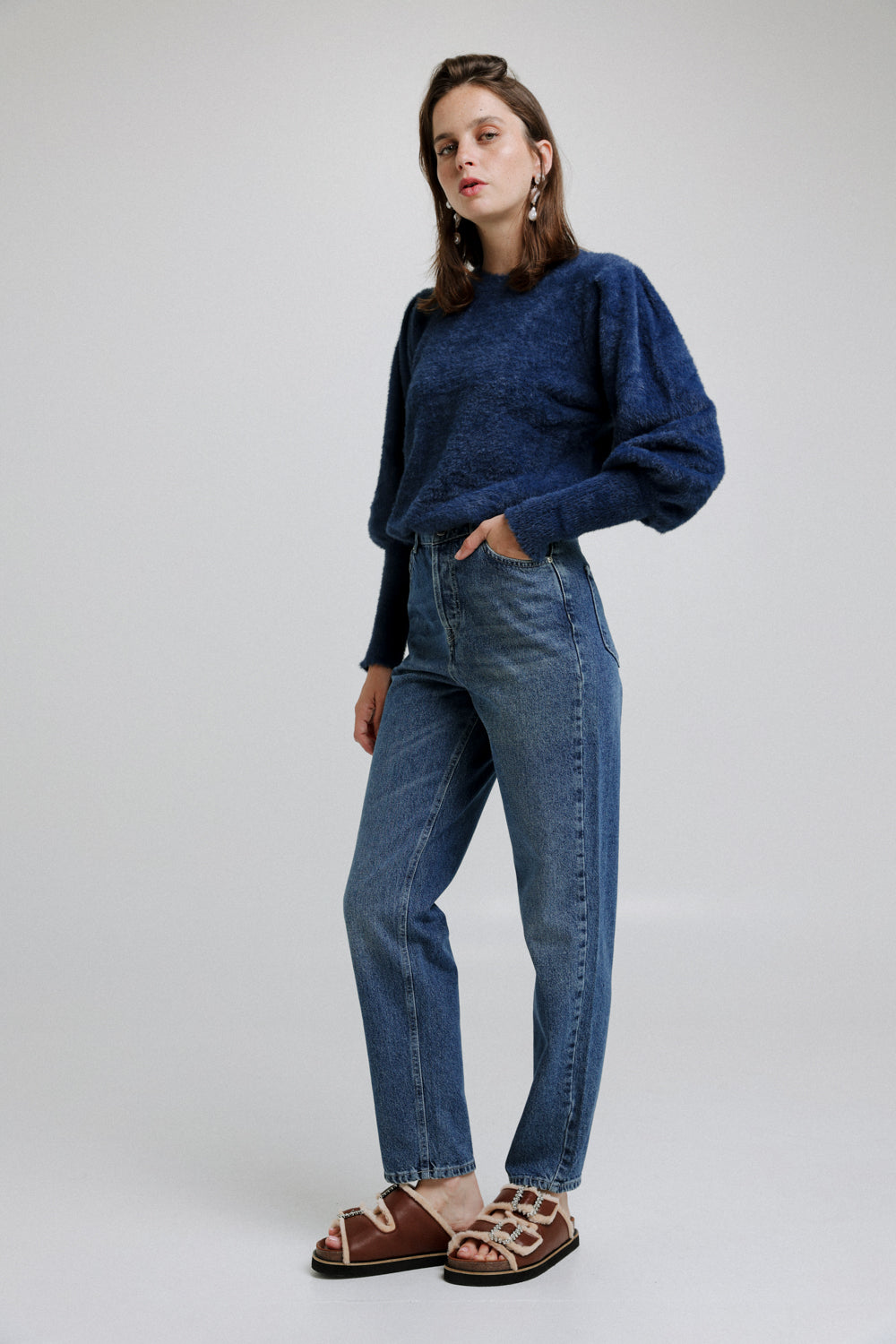 F Star Oversized Blue Denim