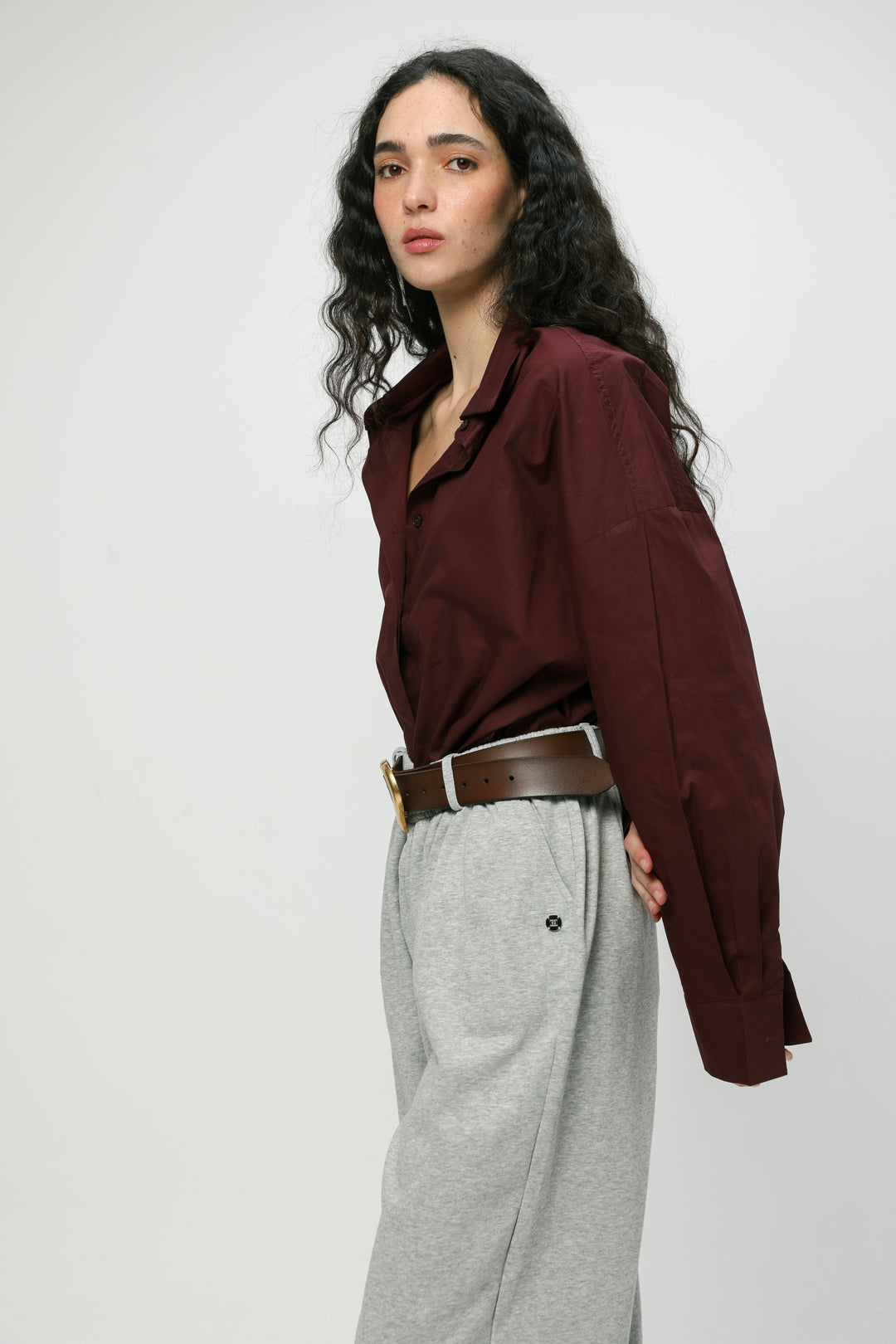 Classic Wine Buttoned Shirt