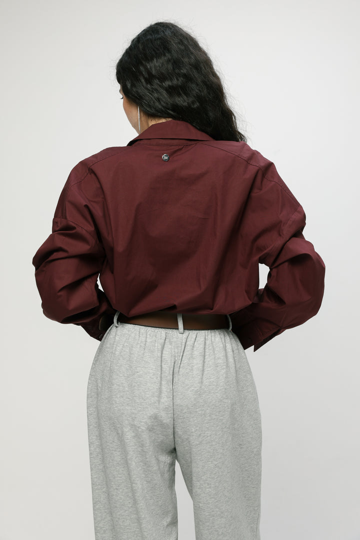 Classic Wine Buttoned Shirt