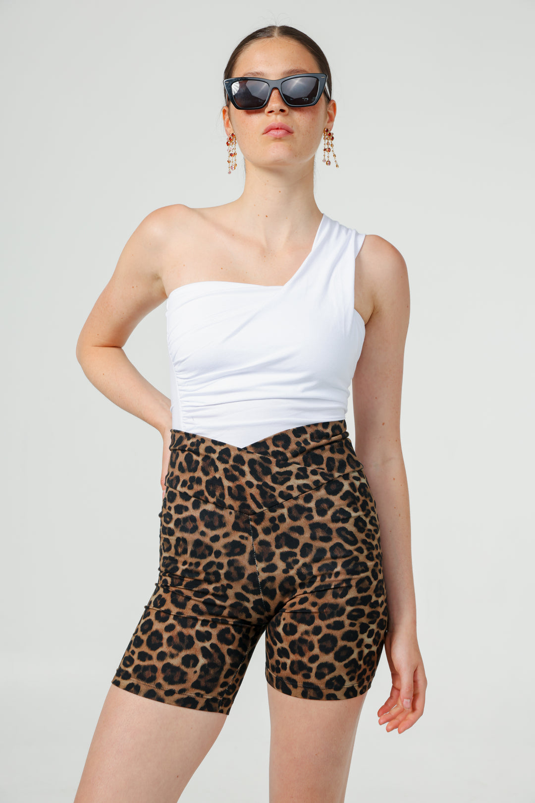Catalog White One Shoulder Top