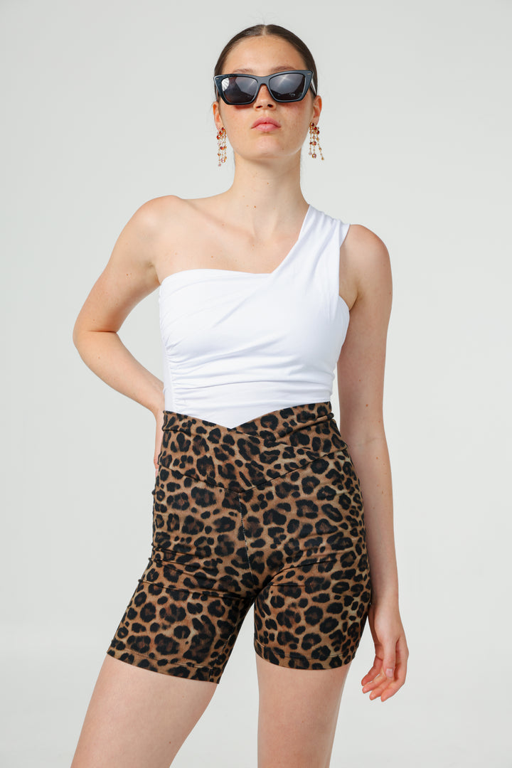 Catalog White One Shoulder Top