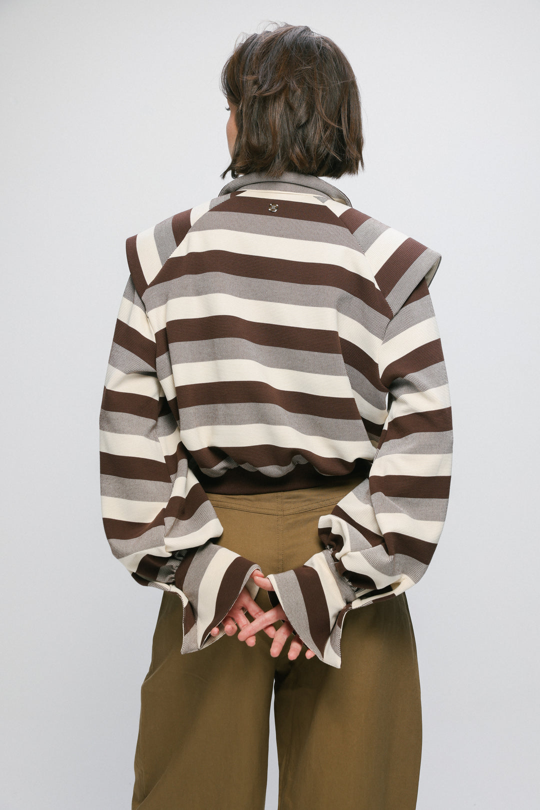 Calm Brown Striped Polo