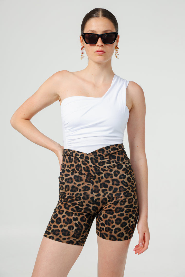 Catalog White One Shoulder Top