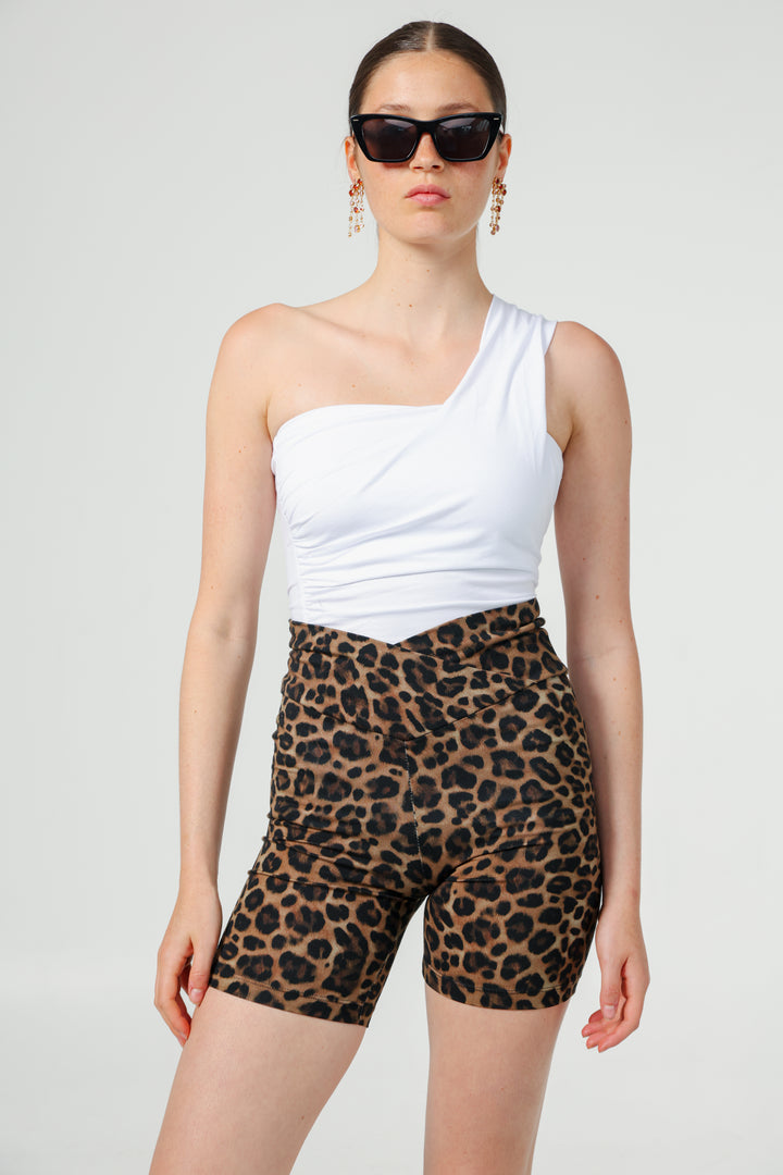 Catalog White One Shoulder Top