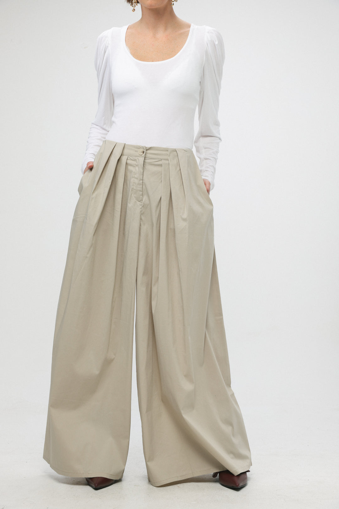 Policy Beige Bottoms