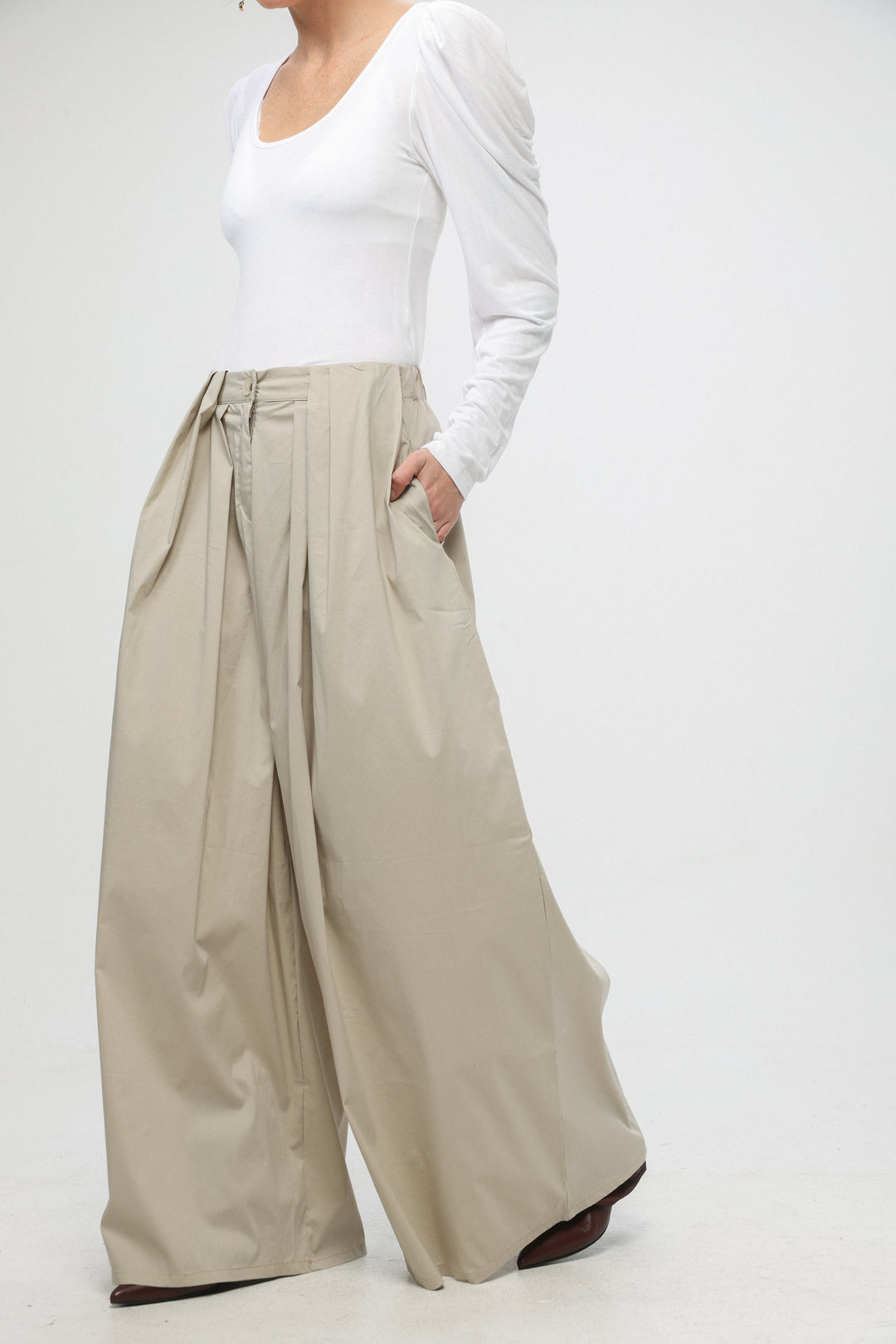 Policy Beige Bottoms