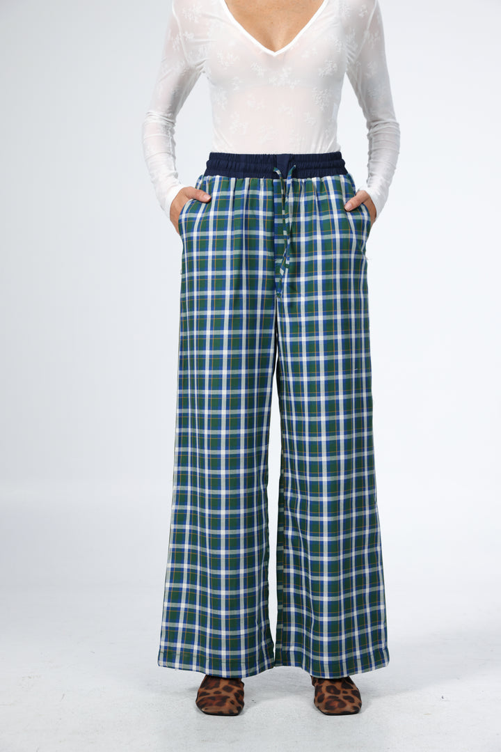 Boxer Blue Plaid Bottoms