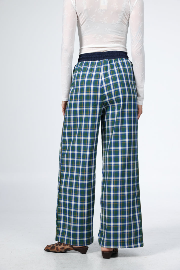 Boxer Blue Plaid Bottoms