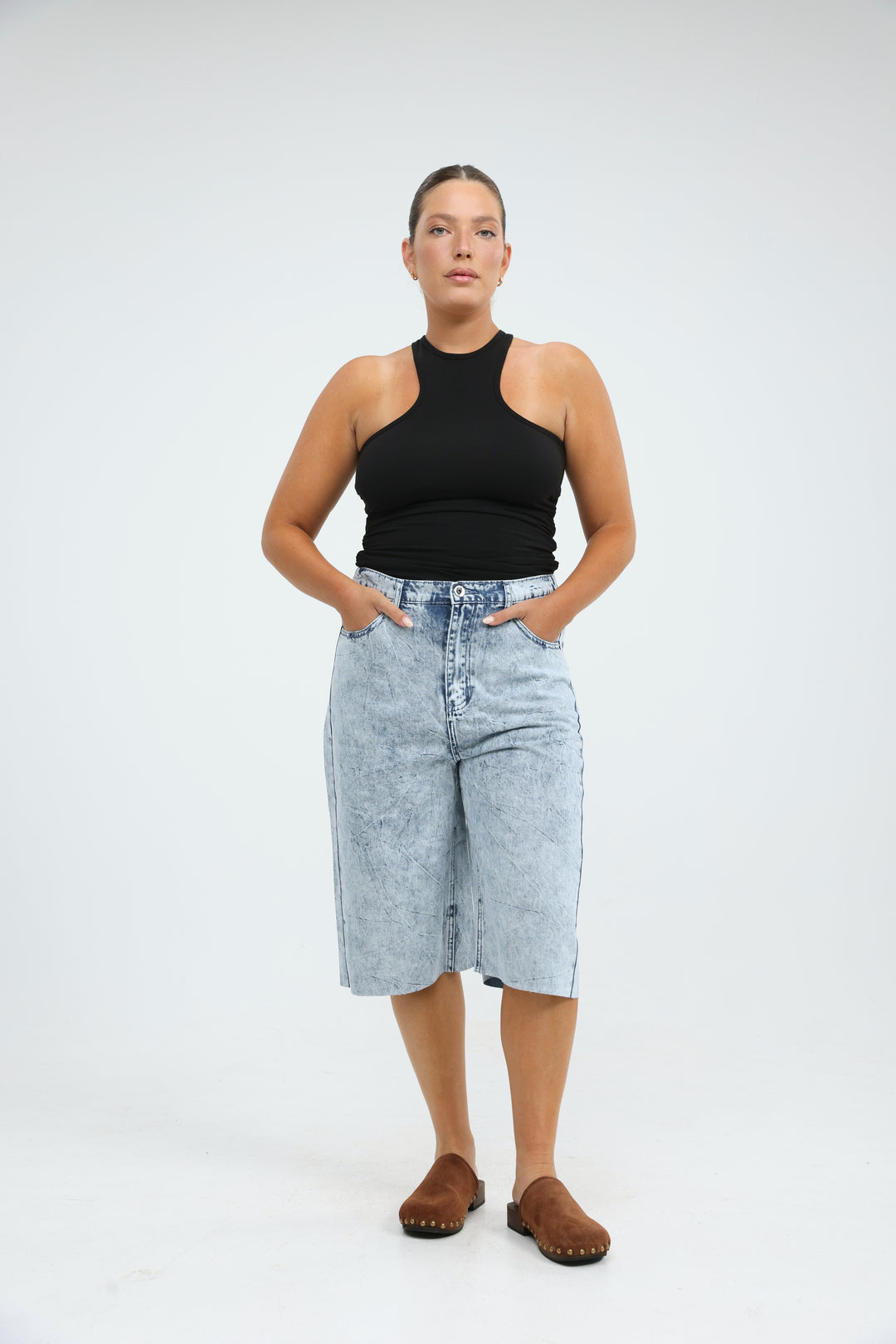 Star 600 Light Blue Bermuda Denim