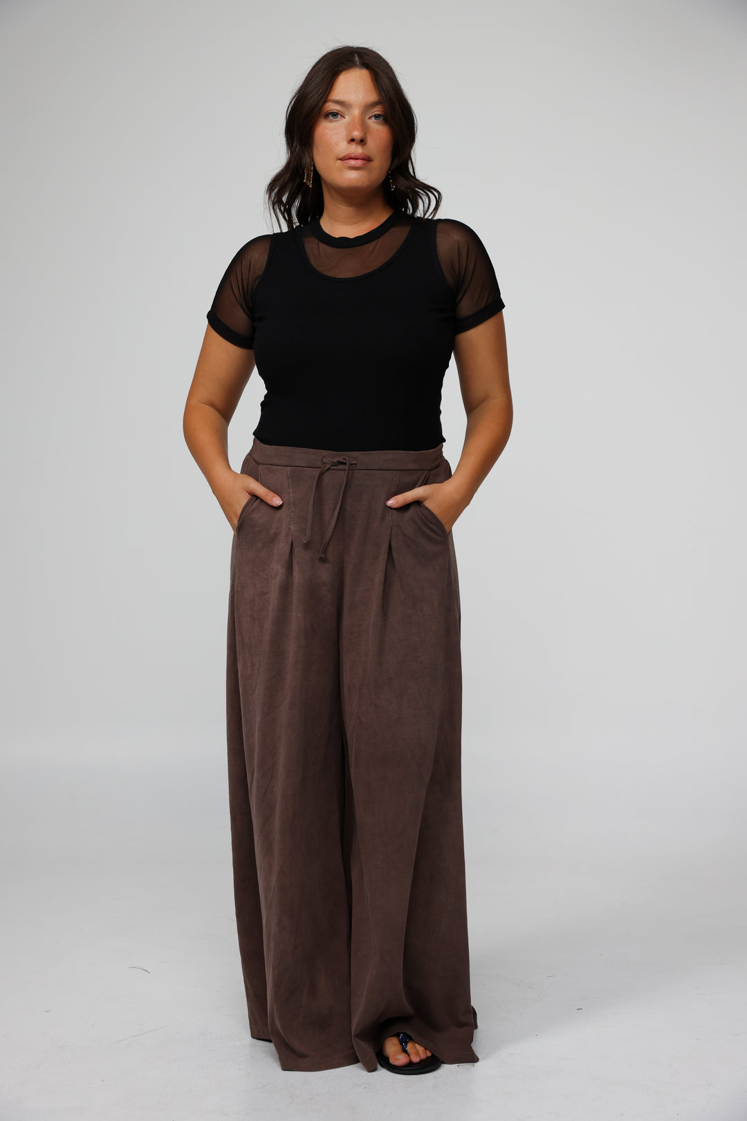 Job Brown Mesh T-Shirt