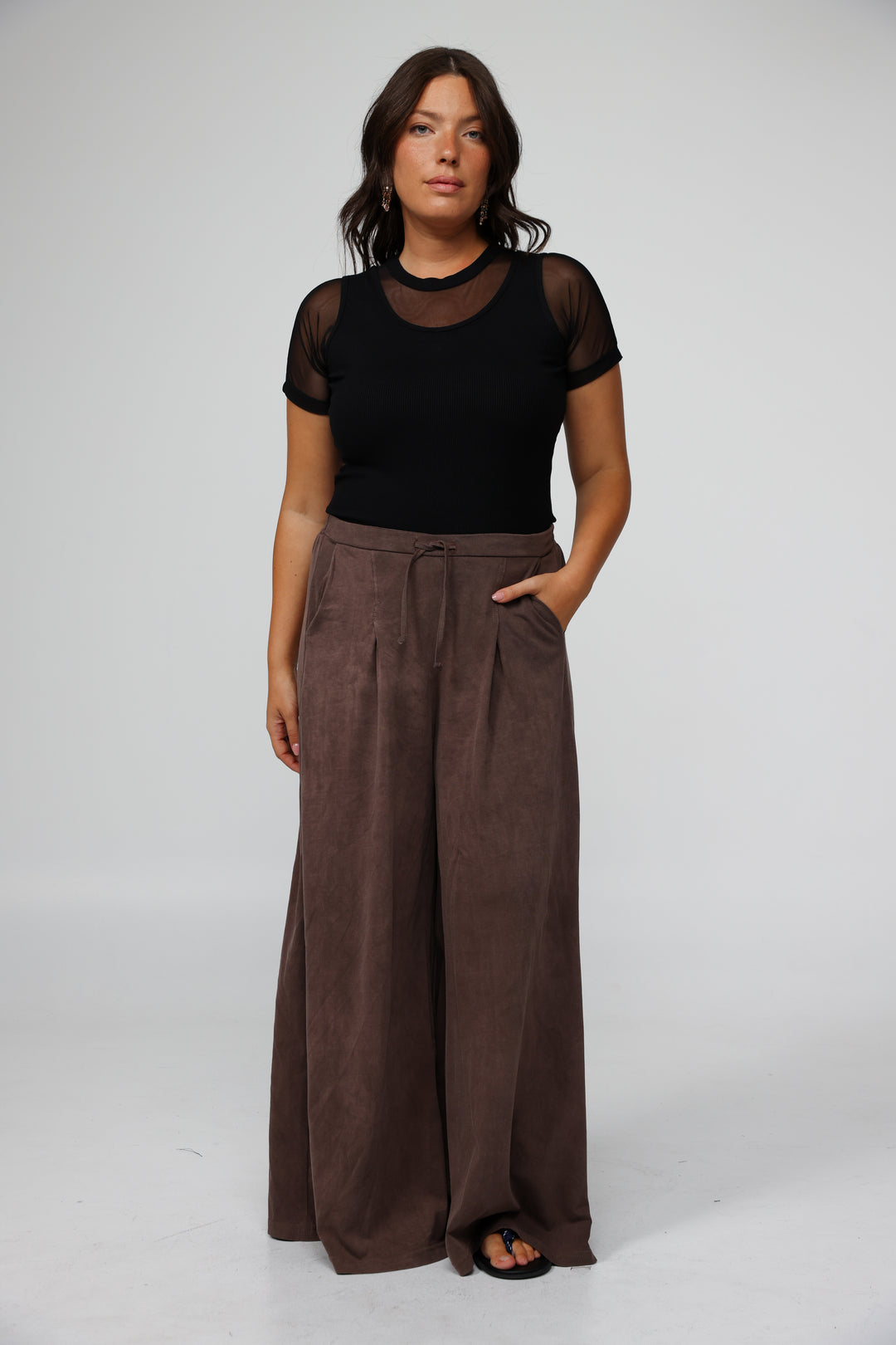 Job Brown Mesh T-Shirt