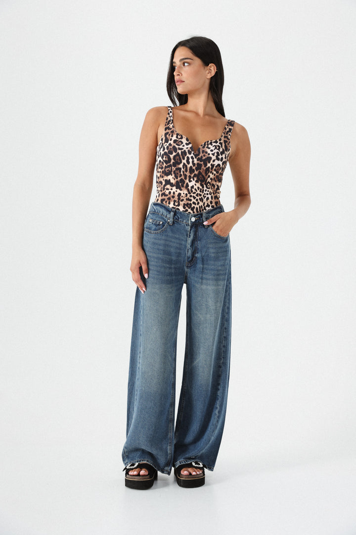 Illusion Leopard Top