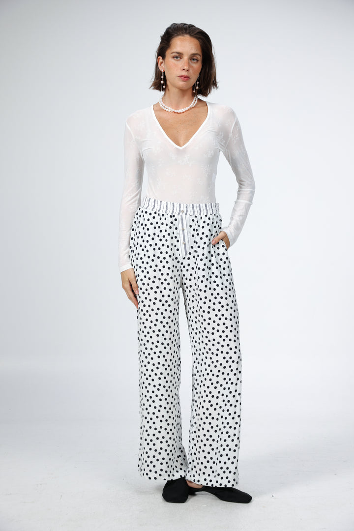 Boxer White Dots Bottoms