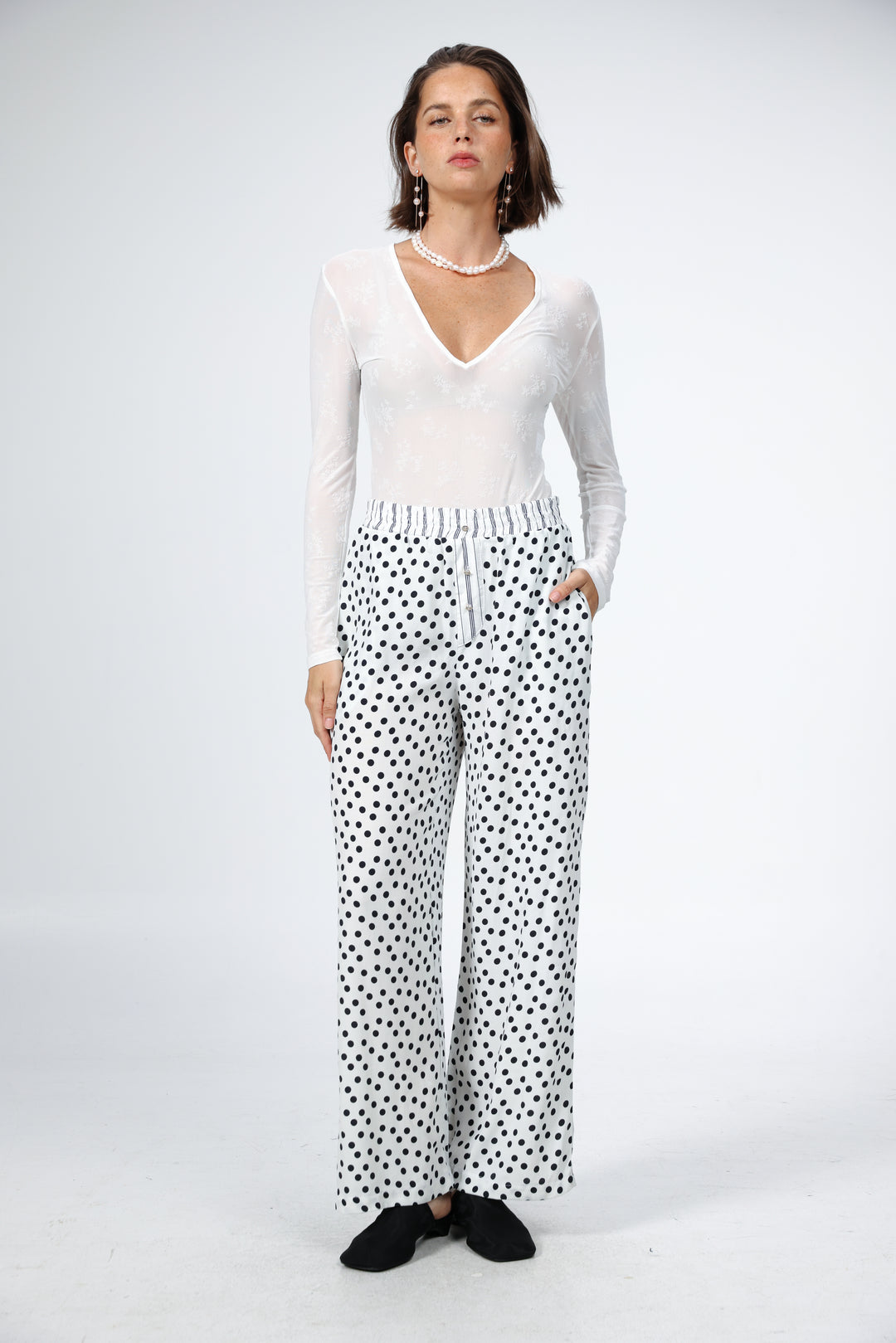 Boxer White Dots Bottoms