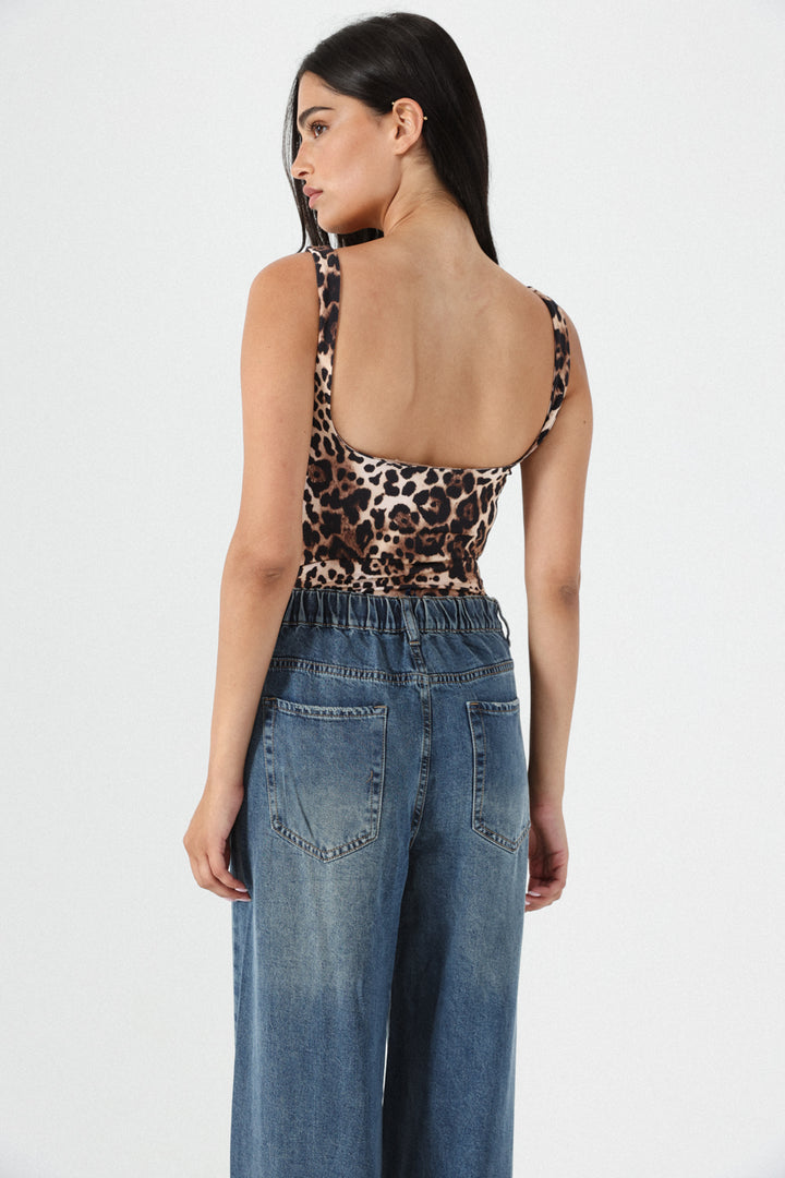 Illusion Leopard Top