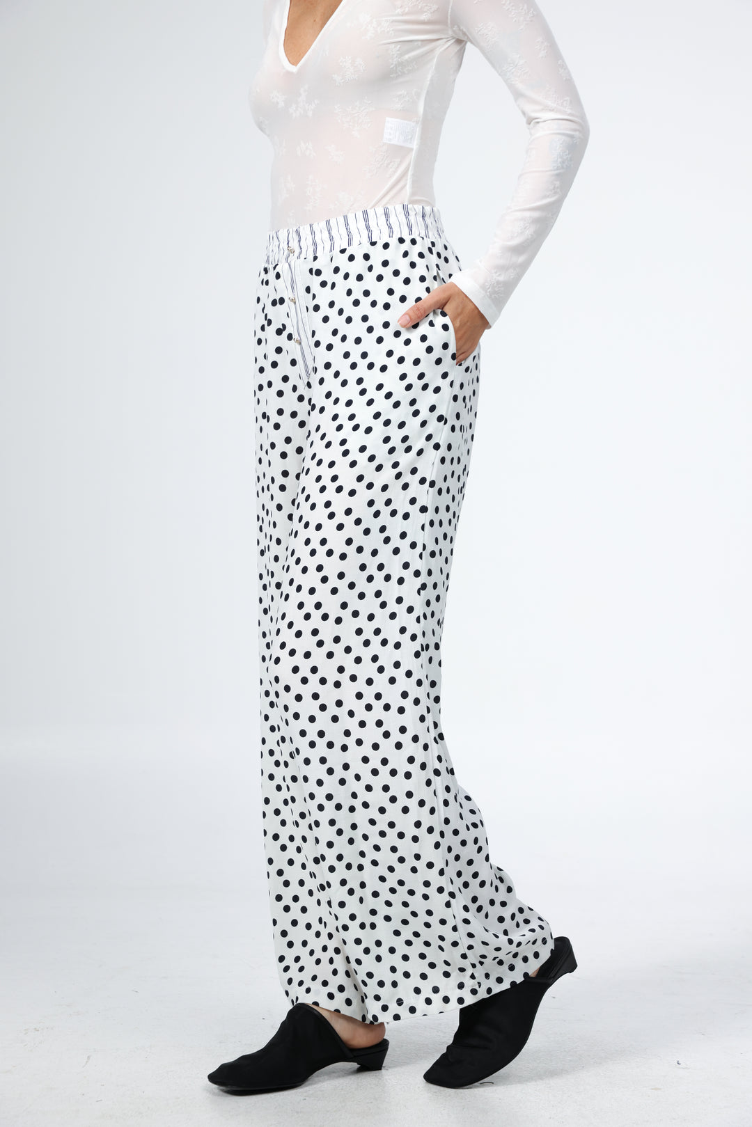 Boxer White Dots Bottoms
