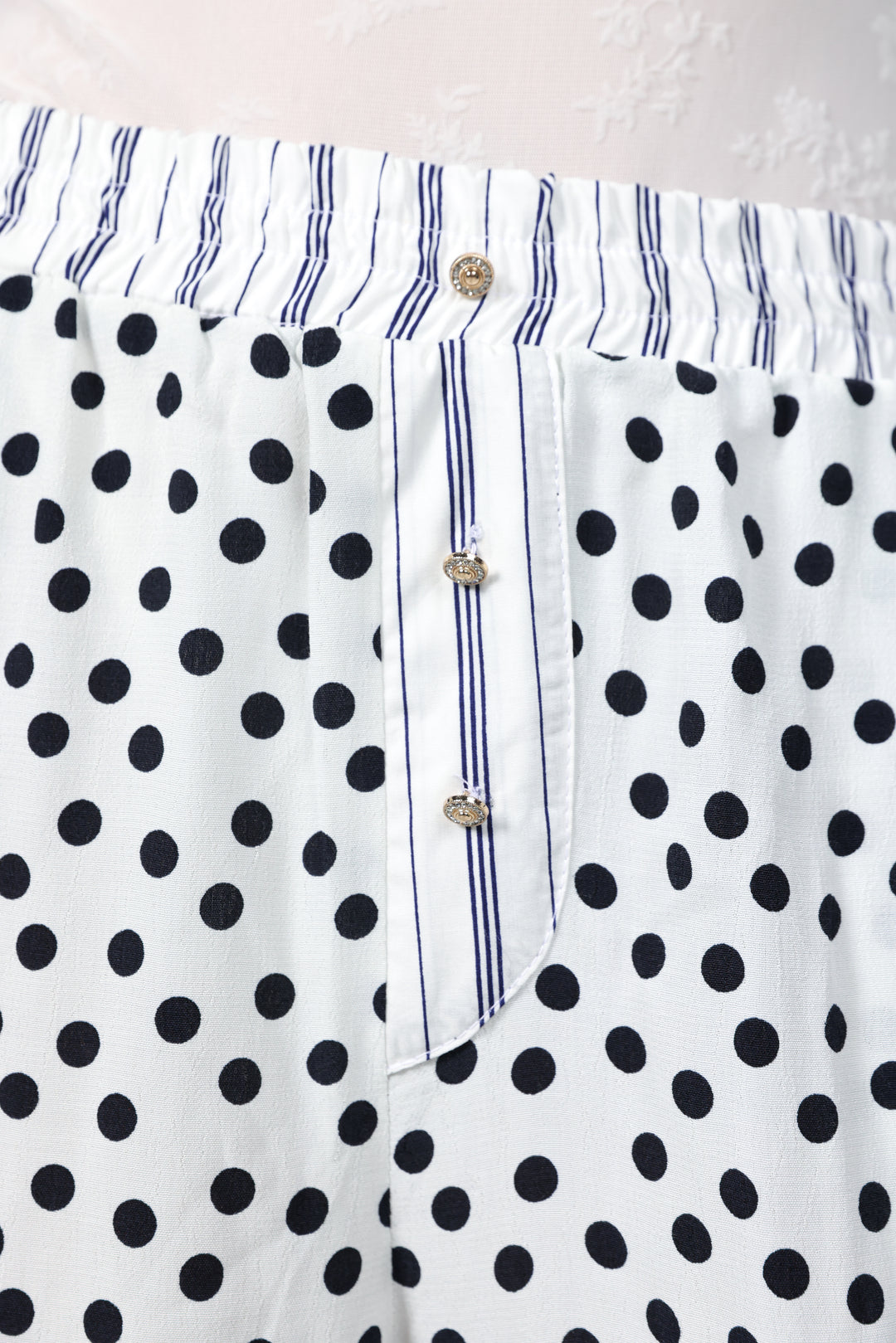 Boxer White Dots Bottoms