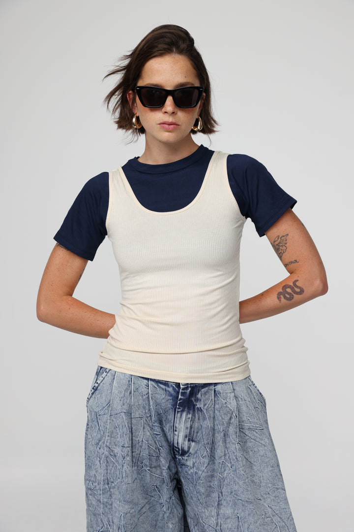 Job Navy T-Shirt