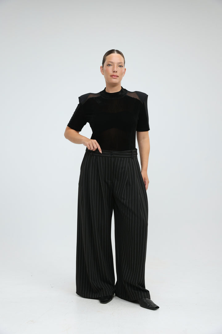 Folder Black Bodysuit
