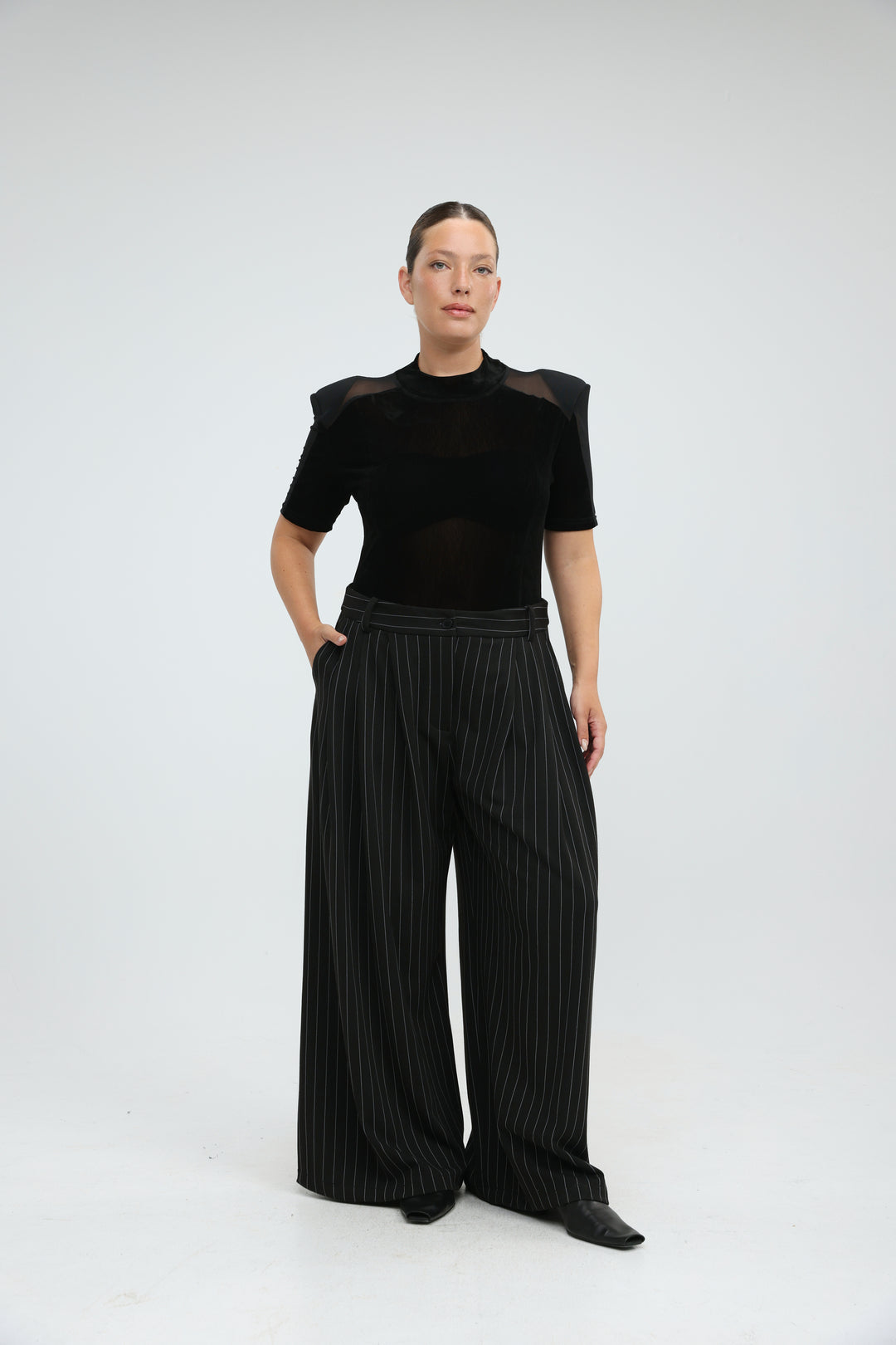Folder Black Bodysuit