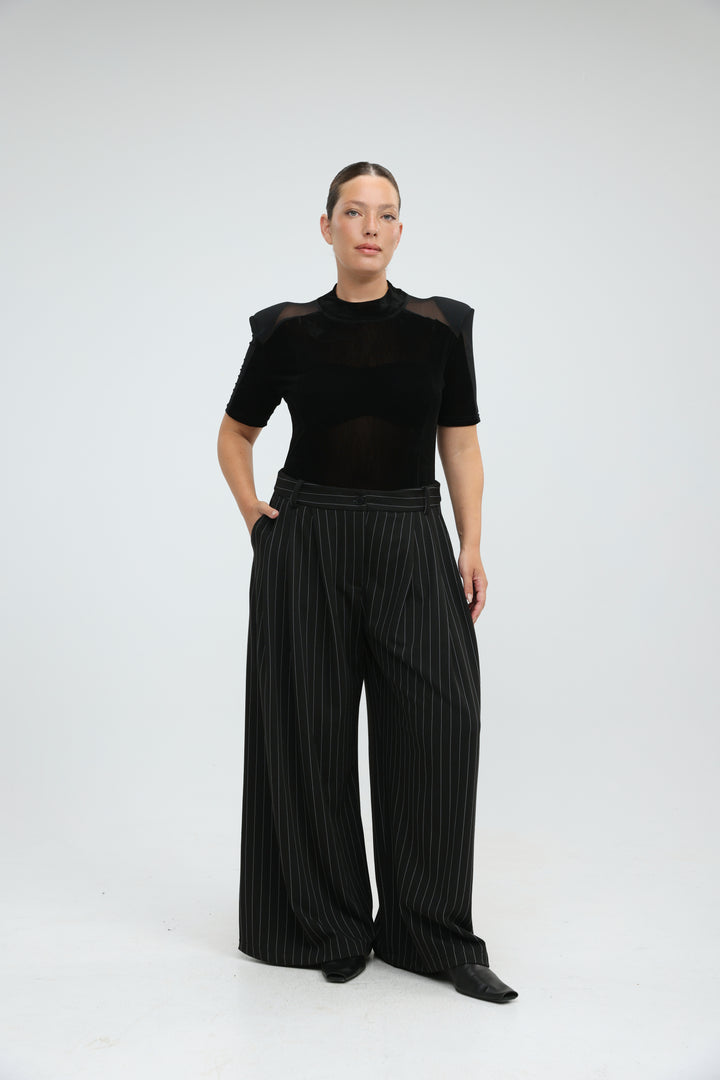 Folder Black Bodysuit