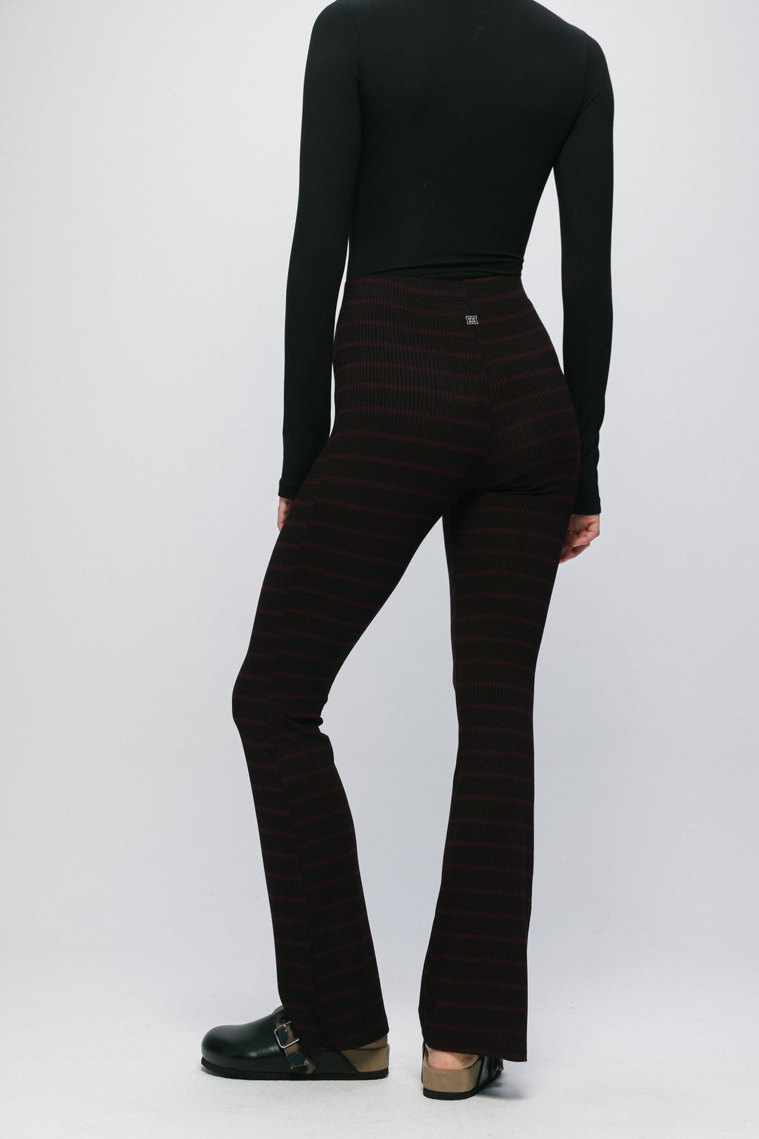 Moosh Purple Striped Legging