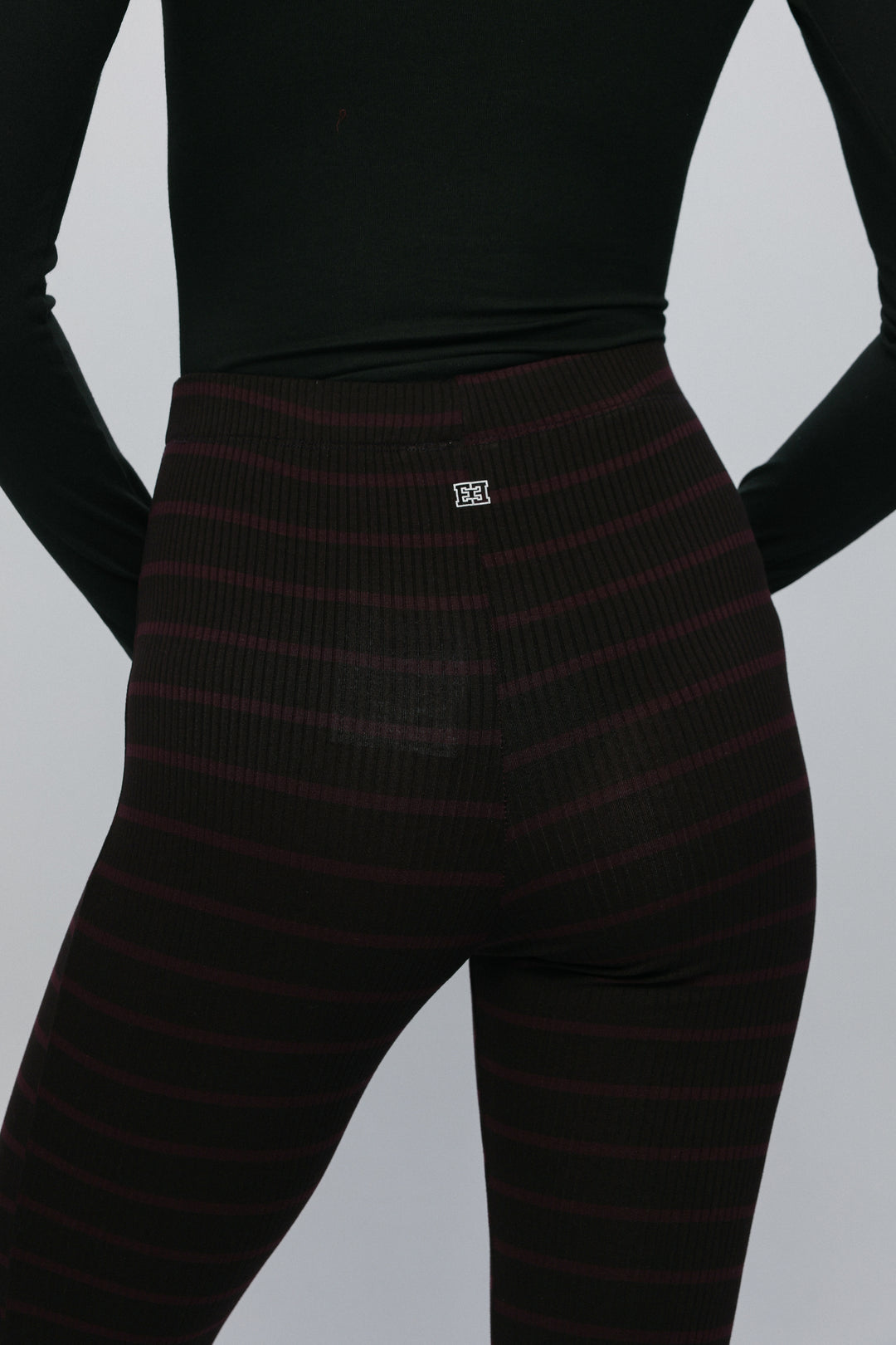 Moosh Purple Striped Legging