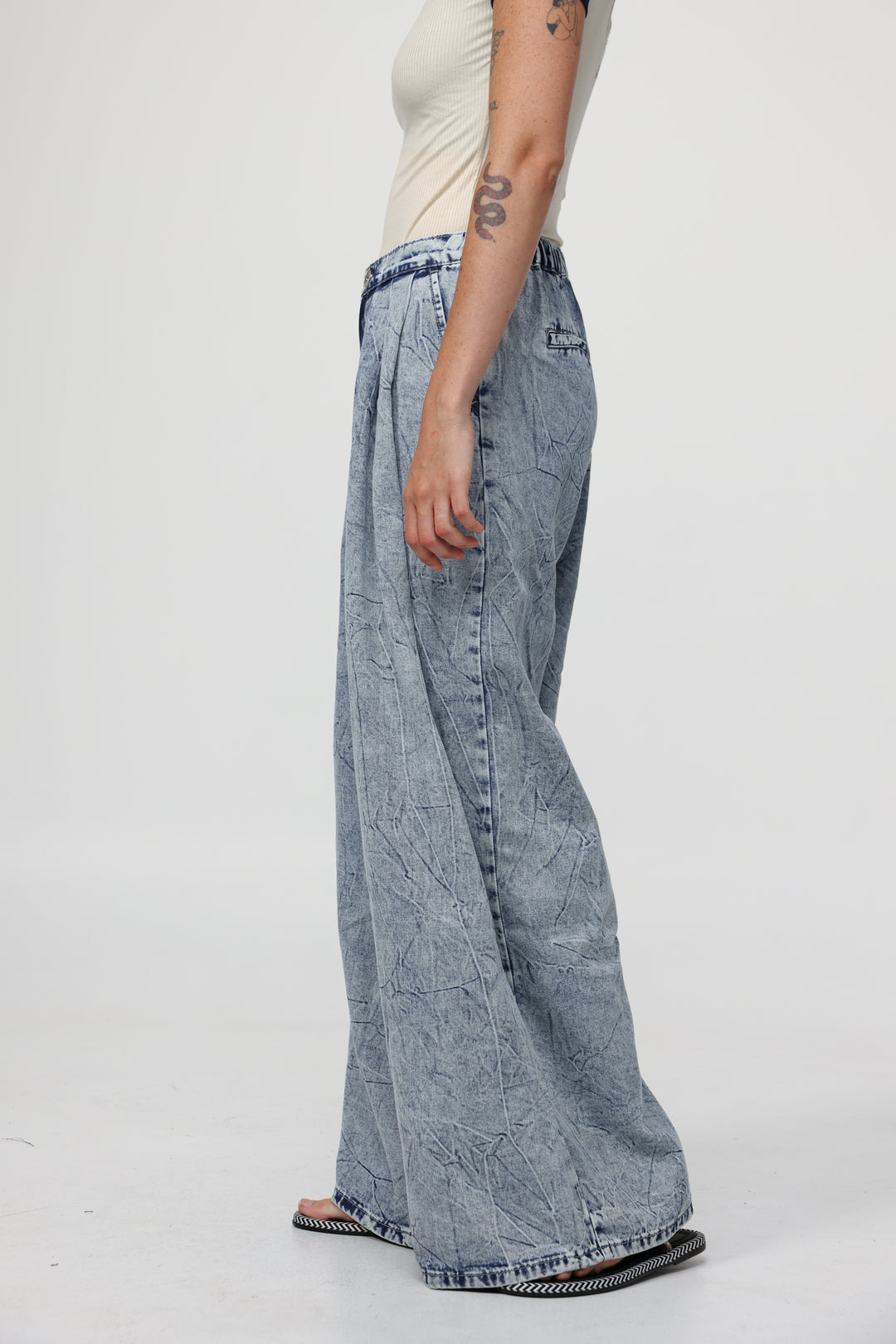 Melchett Light Blue Wide Denim