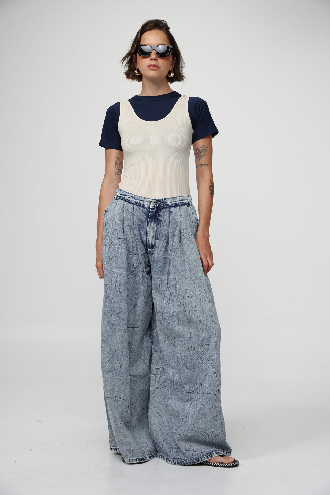 Melchett Light Blue Wide Denim