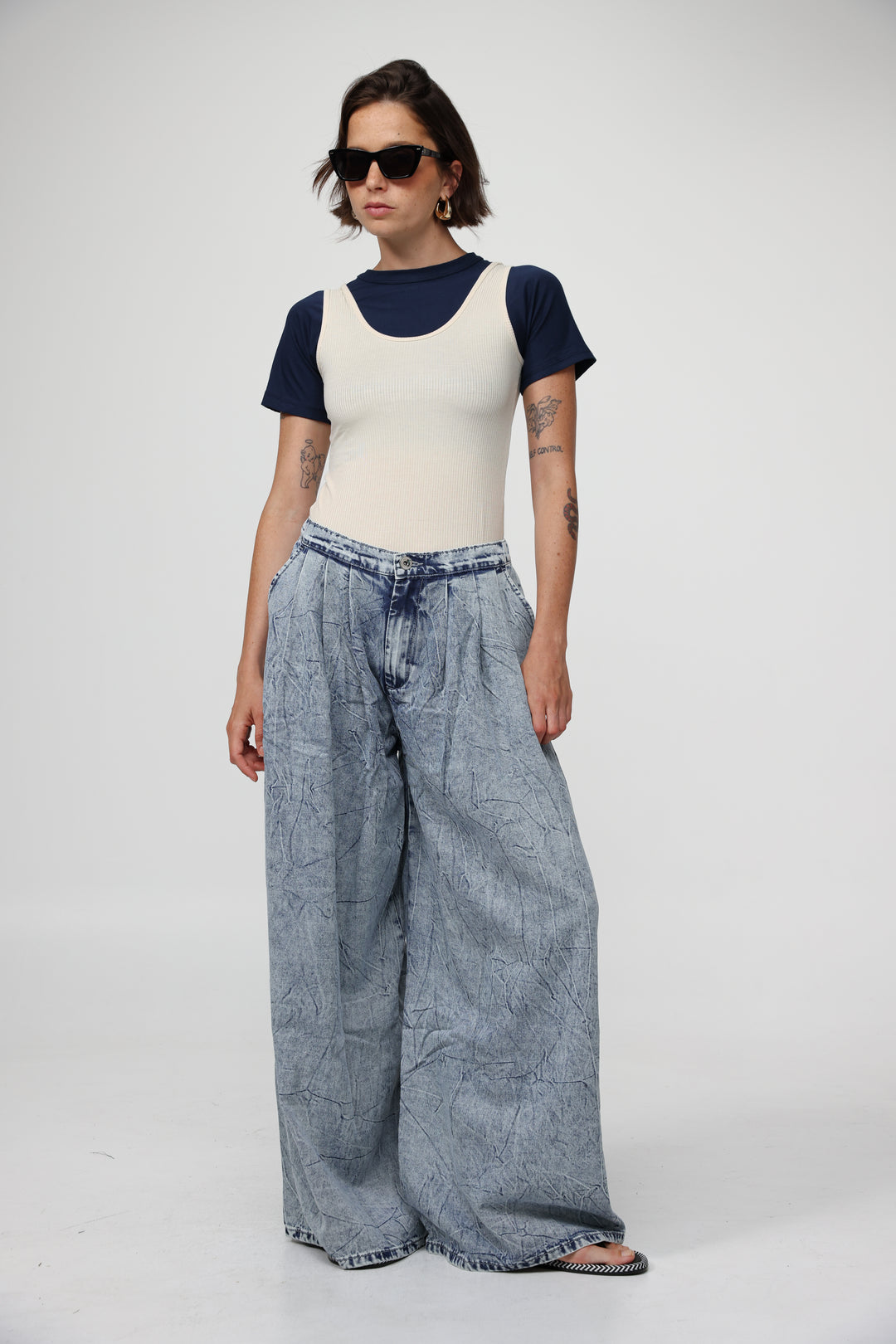 Melchett Light Blue Wide Denim