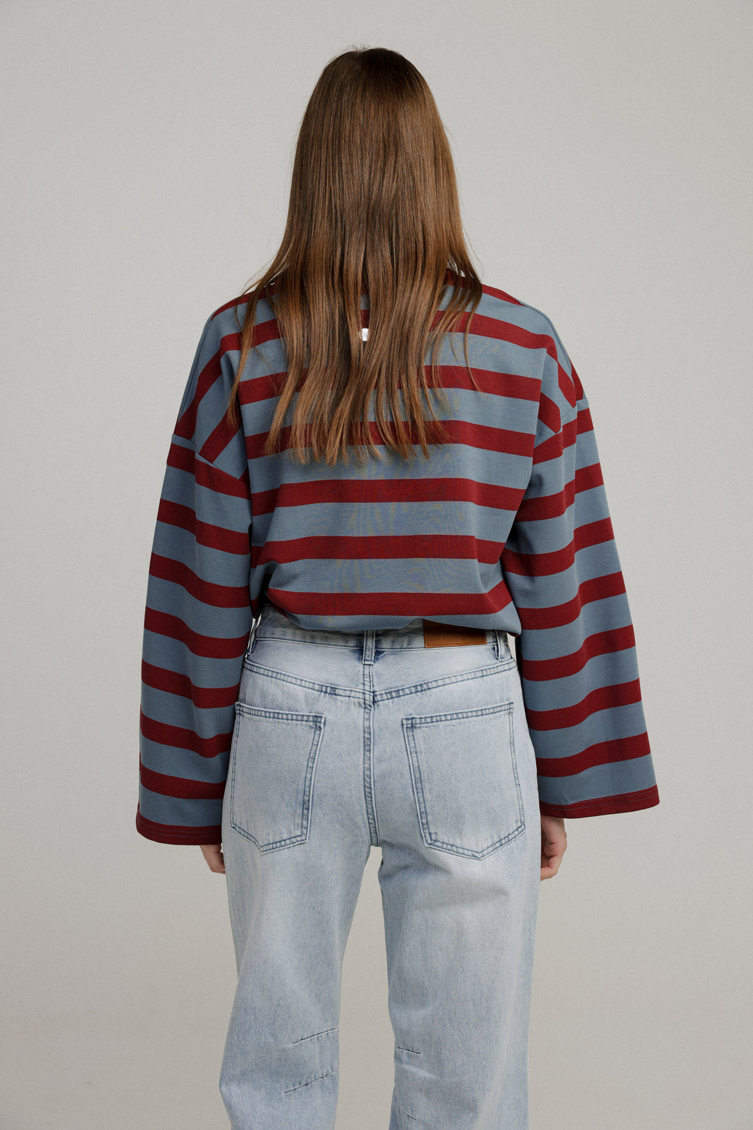 Center Wine Stripes Shirt